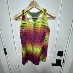 Nike Womens Dri-Fit Racerback Tank Top Multicolor Gradient Polka Dots Size M New